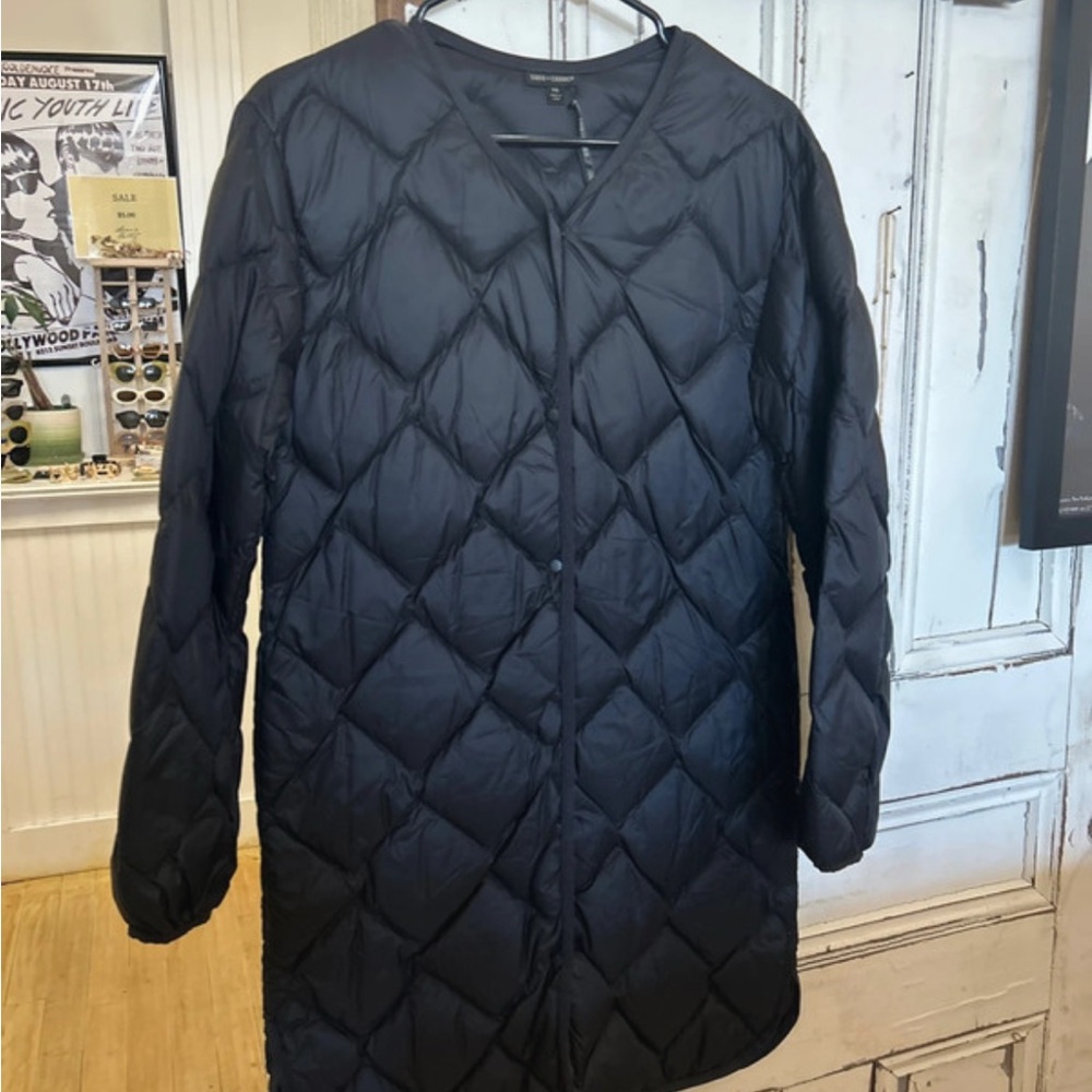 Coco + Carmen Black Quilted Puffer Coat